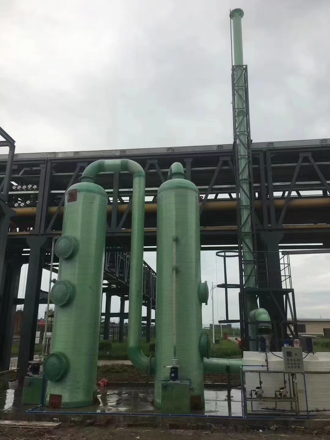 東台濕法麻豆91在线视频脫硫塔工程施工廠家-加工安裝定做